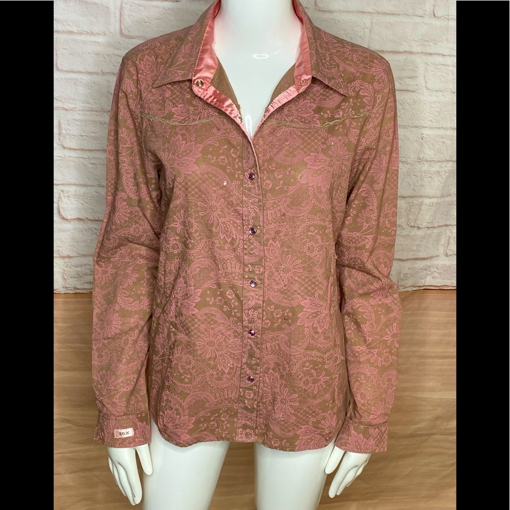 Twenty X wester Cowgirl long sleeve  shirt size M